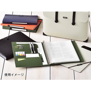リヒトラブ SMARTFIT 2タイプポケットクリヤーブック交換式 A4 オリーブ F114253-N-7520-22-イメージ4
