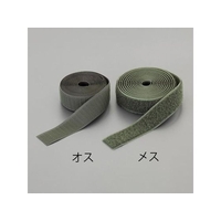 エスコ マジックテープ雄・雌セット アイロン接着 OD色 25mm×2m FCY6844-EA944MA-216
