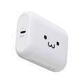 エレコム 残量表示機能付きコンパクトモバイルバッテリー(10000mAh/15W) しろちゃん DE-C89L-10000WF
