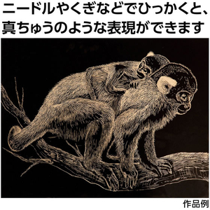 アーテック ゴールドスクラッチボード 200×150mm FCG733U-12280-イメージ2