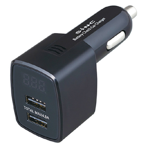 セイワ USB2ポート 電圧モニタリングDCパワープラグ 計4．8A F312-イメージ1