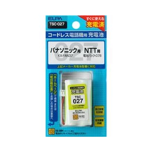 エルパ 電話機用充電池 TSC-027-イメージ1