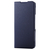 エレコム AQUOS wish4用ソフトレザーケース 薄型 磁石付 フラワーズ ネイビー PM-S241PLFUJNV-イメージ1