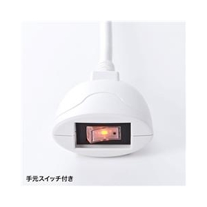 サンワサプライ 雷ガードタップ（ホワイト・3P・8個口・2．5m） TAP-SP307-イメージ3