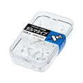コクヨ プラスチック画鋲 ダルマタイプ 15本入 透明 20個 FC02552-ｶﾋ-20NT
