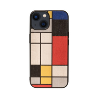 Man & Wood iPhone 15用MagSafe対応天然木ケース Mondrian Wood I25512I15
