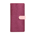 HANSMARE Xperia 1用CALF Diary CASE ワインピンク HAN16513X1
