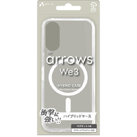 エアージェイ arrows We3用 MAGSAFE対応 ハイブリット背面ケース クリア AC-WE3 HBM CL