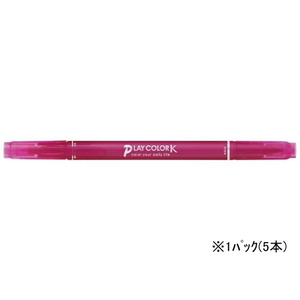 トンボ鉛筆 プレイカラーK フューシャピンク 5本 F205669-WS-PK80-イメージ1