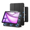 ESR iPad Air 13インチ(M4/M3/M2)/iPad Pro 12．9インチ(第6/5/4世代)用 REBOUND マグネット吸着式 Smart Folioケース ブラック ES28513