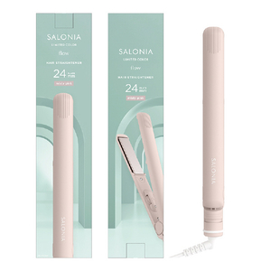 SALONIA ストレートヘアアイロン(24mm) ミスティピンク SAL25122MP-イメージ2