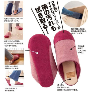 アルファックス 洗って絞れるスリッパ Patto BL FCE635M-622413-イメージ4