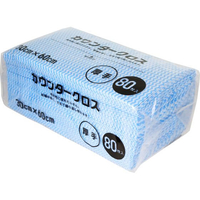 大和物産 カウンタークロス 60×30cm 厚手80枚入 ブルー FC291NW