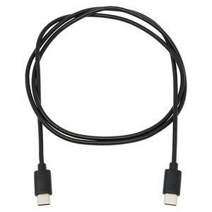 アイネックス PD60W対応 USB2．0 Type-Cケーブル(1m) ブラック U20CC-MM10P6-イメージ1