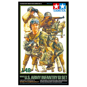 タミヤ 1/48 WWII アメリカ歩兵 GIセット 1/48 ミリタリーミニチュアシリーズ No.13 ﾀﾐﾔ1/48ｱﾒﾘｶﾎﾍｲGIｾﾂﾄ-イメージ2