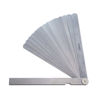 SK/スキマゲージ シクネスゲージ 150mm 19枚 厚さ0.01～1.00mm FC250UK-4360259