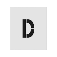 アイマーク ステンシル D 文字サイズ150×95mm FC266JE-8186119