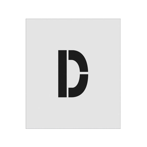 アイマーク ステンシル D 文字サイズ150×95mm FC266JE-8186119-イメージ1