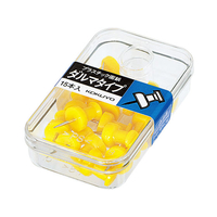 コクヨ プラスチック画鋲 ダルマタイプ 15本入 黄 20個 FC02554-ｶﾋ-20NY