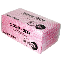 大和物産 カウンタークロス 60×30cm 厚手80枚入 ピンク FC292NW