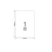 TAC ラベルシール A4 ノーカット 100枚 1冊（100枚） F840009