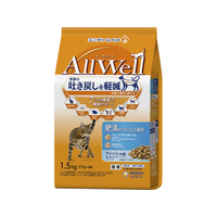 ユニ・チャーム AllWell 肥満が気になる猫用 フィッシュ味 挽き小魚とささみ フリーズドライパウダー入り 1.5kg FCJ640N