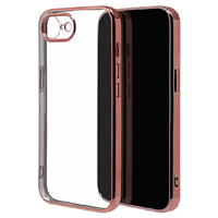 ラスタバナナ iPhone 16e用極限保護TPUメタルフレームケース ピンクゴールド 8683IP5ETPLPG