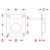 エスコ 埋込みリフトハンドル 55.6×63.5mm FCV8404-EA638BT-10-イメージ3