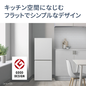 パナソニック 【右開き】156L パーソナル冷凍冷蔵庫 マットオフホワイト NR-B16C3-W-イメージ6