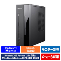 マウスコンピューター mouse デスクトップパソコン SHI5U01ED165HB ブラック SHI5U01ED165HB