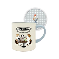 東亜金属 モフサンド 蓋付きマグカップ 400mL カフェ FCD376T-53-2151