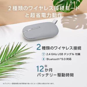 ASUS Marshmallow Mouse MD100 Lite グレー MD100L_MOUSE_GY-イメージ10