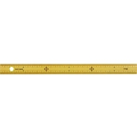 シンワ 竹製ものさし 30cm 上下段1mmピッチ ハトメ付 71760 FC994WH-1629060