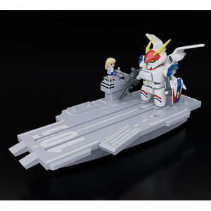 グッドスマイルカンパニー BRICKROID ドラグナー1(Opening ver．)&空母セット「機甲戦記ドラグナー」 BRICKROIDﾄﾞﾗｸﾞﾅ-1ｸｳﾎﾞSET-イメージ2