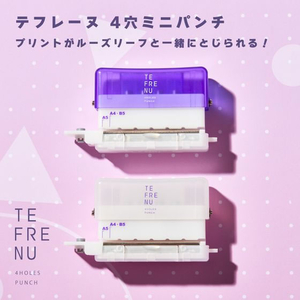 キングジム テフレーヌ 4穴ミニパンチ 白 FC821TB-TEP10-W-イメージ2
