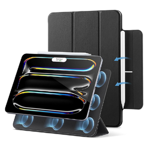 ESR iPad Pro 11インチ(M5/M4)用 REBOUND マグネット吸着式 Smart Folioケース ブラック ES28515-イメージ1