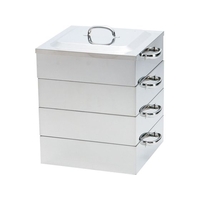 神子島製作所 PE 業務用角蒸器 3段 60cm FCK8794-033002009