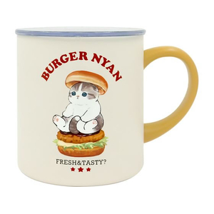 東亜金属 モフサンド 蓋付きマグカップ 400mL バーガー FCD377T-53-2152-イメージ2