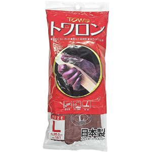 トワロン 天然ゴム手袋トワロンＬ ブラウン 151-L-イメージ10