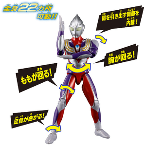 バンダイ ウルトラアクションフィギュアNEO ウルトラマンティガ マルチタイプ UAFNｳﾙﾄﾗﾏﾝﾃｲｶﾞﾏﾙﾁﾀｲﾌﾟ-イメージ2