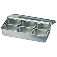 大屋製作所 クローバー 18-8 調味料入バット 6ヶ入 00号 FC880LK-3991000