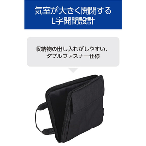 エレコム インナーバッグ/ハンドル付き/仕分けポケット付き/11．6インチ ブラック BM-IBHP11BK-イメージ4