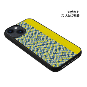 Man & Wood iPhone 15 Pro用MagSafe対応天然木ケース Yellow Submarine I25516I15PR-イメージ4
