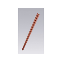 江部松商事 SPSカラー樹脂箸22.6cm 四角 10膳 すべり止め付 こげ茶 FC547LP-5582370