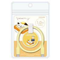多摩電子工業 シリコンケーブルC to C 1．0m お菓子などうぶつ工房ねこ FR-H304CC10Y-OD