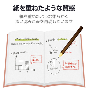 エレコム iPad(A16) (第10世代)用フィルム 紙心地 文字用 なめらかタイプ TB-A25RFLAPNS-イメージ5