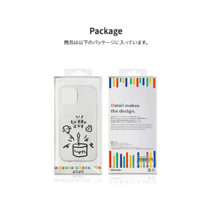 AKAN iPhone 14用ソフトクリアケース 花のような人生 AK23516I14-イメージ12