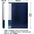 プラス 軽量クリアーファイル A4-タテ 40ポケット ネイビー FCG261Z-FC-240DN/98-039-イメージ7