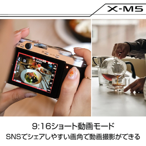富士フイルム デジタル一眼カメラ・F XｰM5レンズキット Xシリーズ ブラック FXM5LK1545BJP-イメージ13