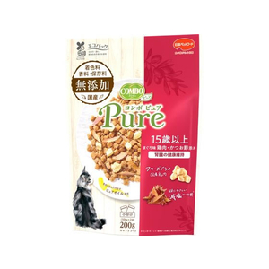 日本ペットフード コンボ ピュア キャット 15歳以上 まぐろ味・鶏肉・かつお節添え 200g FC013NA-イメージ1